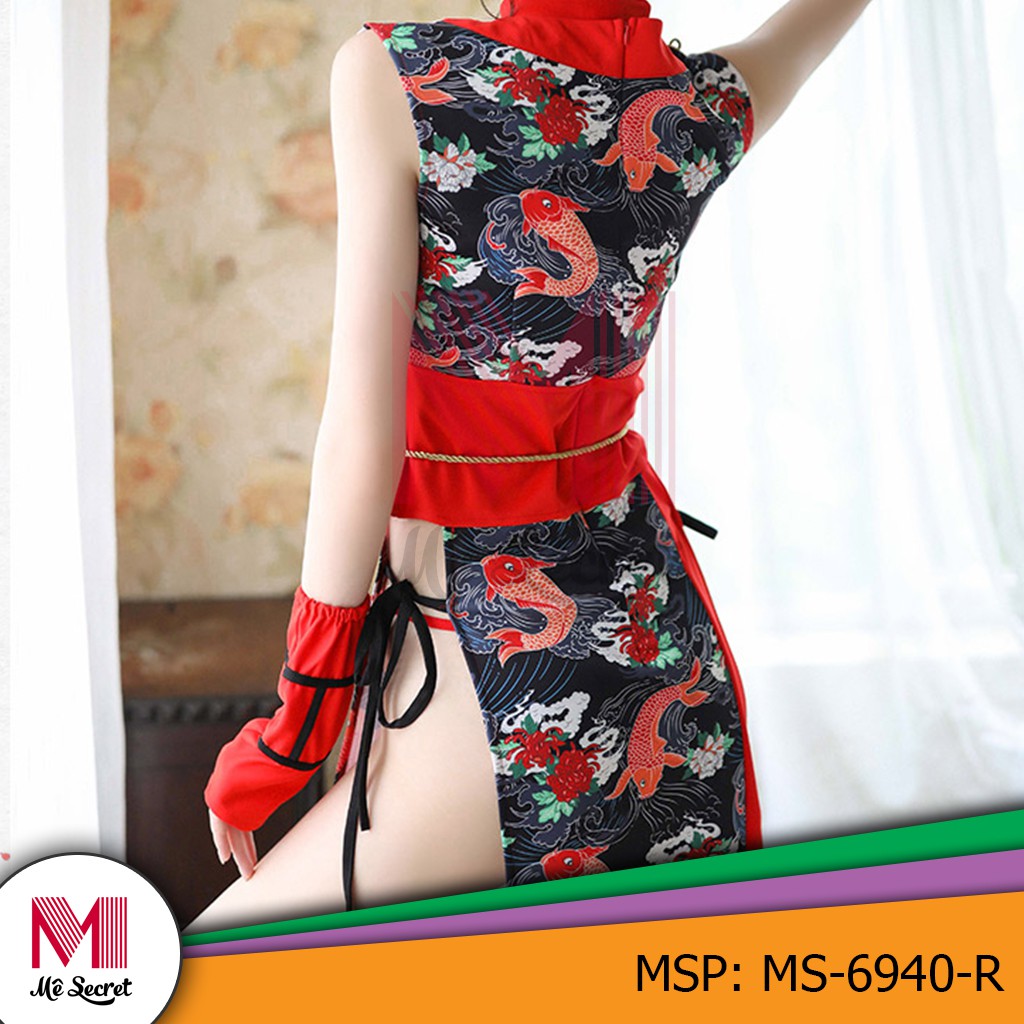Cosplay - Cô Gái Trung Hoa Quyến Rũ - Đồ Ngủ Hóa Trang Cô Gái Trung Hoa Sexy, Quyến Rũ, Gợi Cảm, Khiêu Gợi - MS-6940-R | BigBuy360 - bigbuy360.vn