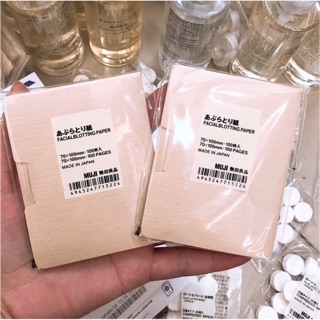 Giấy thấm dầu Muji Cosmetic Paper 100 miếng