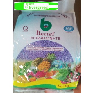 Phân bón npk better 16-12-8-11 và te túi 1kg