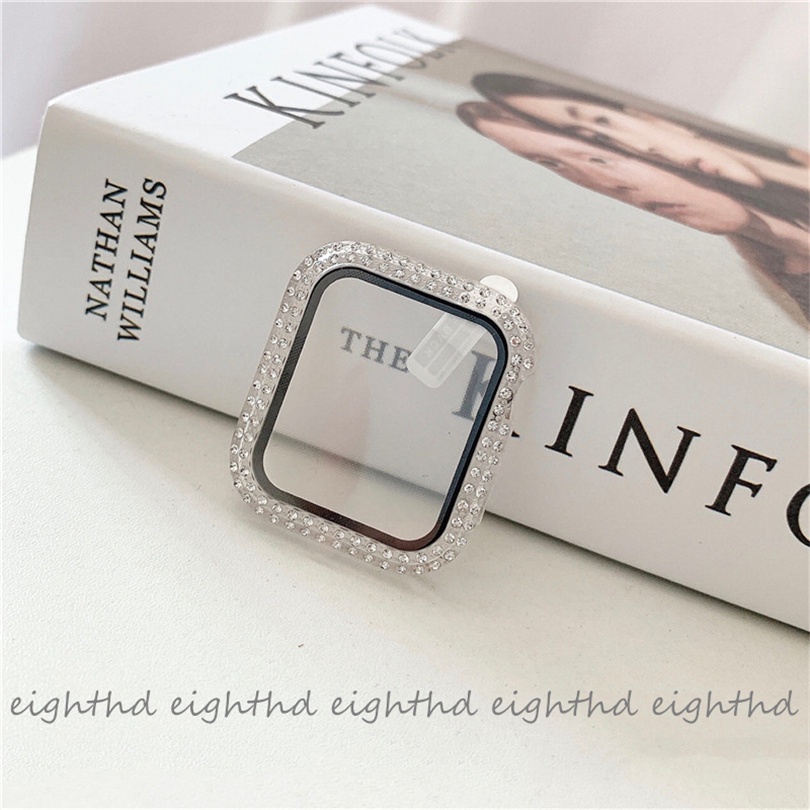 Ốp Mặt Kính Cường Lực Dành Cho Đồng Hồ Thông Minh Series 7 6 SE 5 4 3 2 1 Kích Thước 41mm 45mm 44mm 42mm 40mm 38mm
