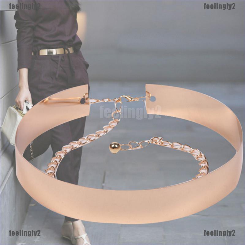 Thắt Lưng Kim Loại Mặt Gương Có Thể Điều Chỉnh Kích Cỡ