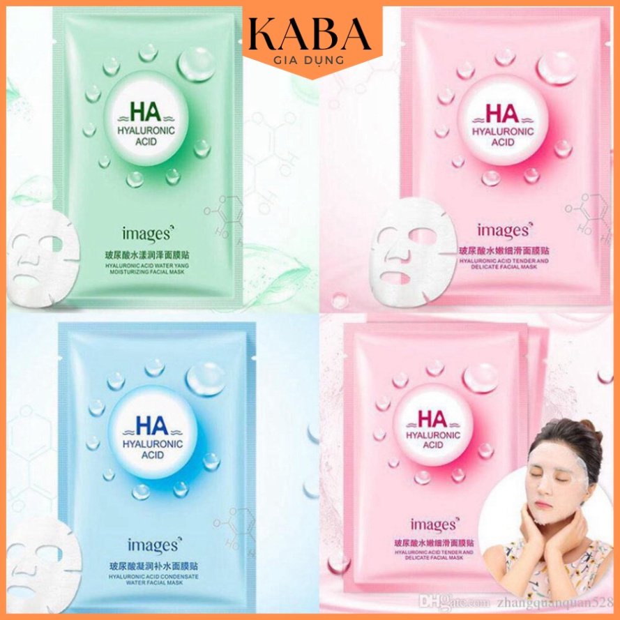 Mặt nạ giấy dưỡng da mụn cấp ẩm thải độc HA Images KABA
