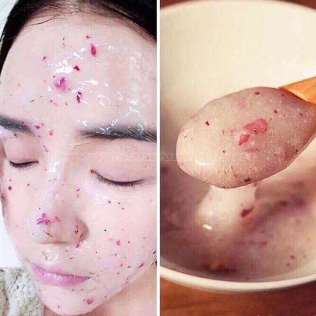 Mặt nạ collagen cánh hoa hồng dưỡng ẩm dưỡng trắng da 1kg