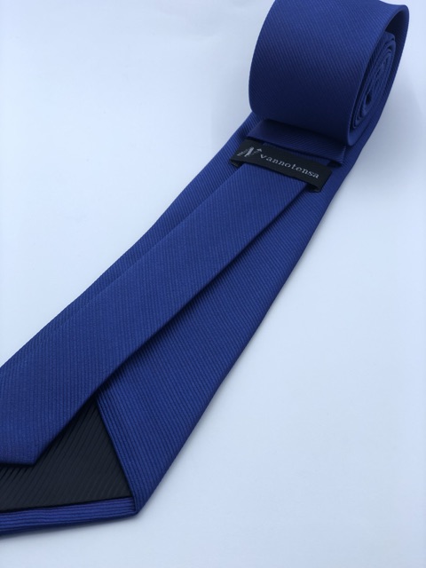 Cà vạt nam mầu xanh cô ban bản 7,5cm