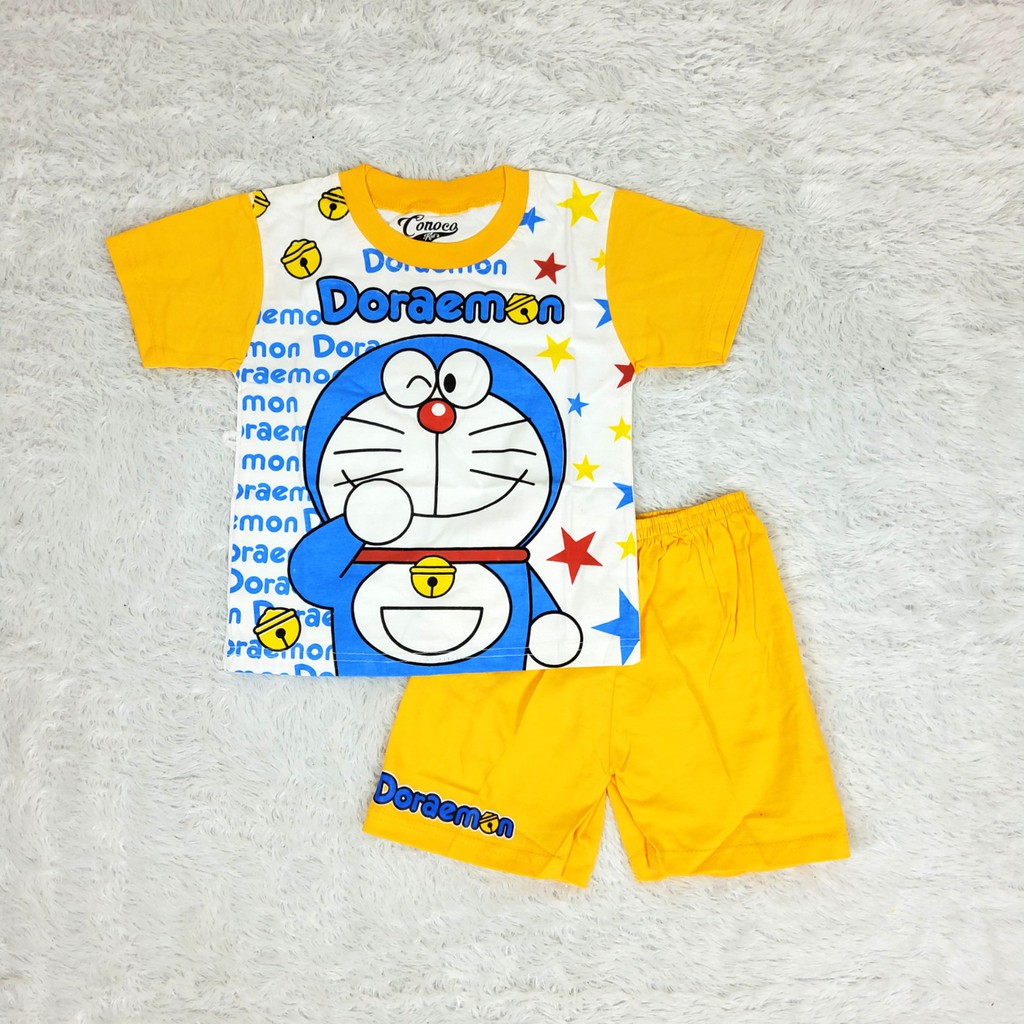 Doraemon Bộ Đồ Thời Trang Hình Doremon Đáng Yêu Cho Bé 1-5 Tuổi