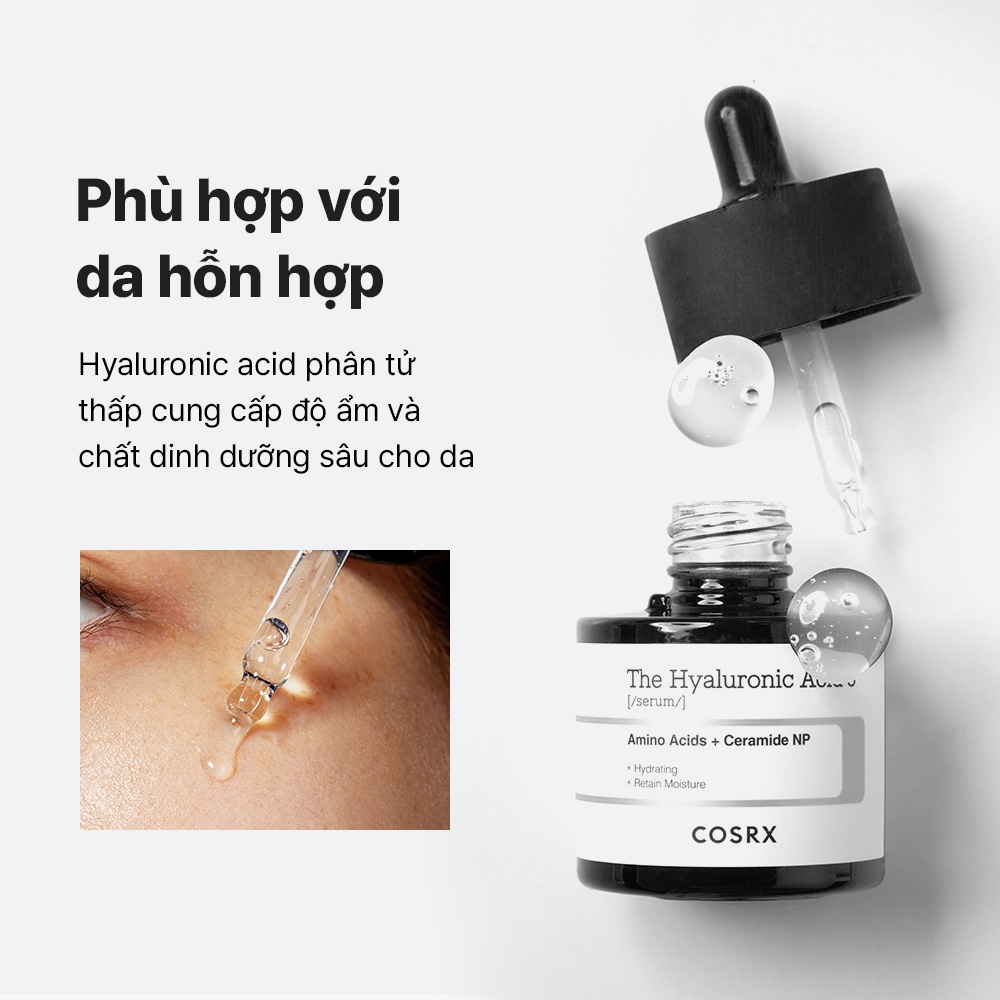 Tinh chất COSRX The RX – Hyaluronic 3% làm mát và dịu da