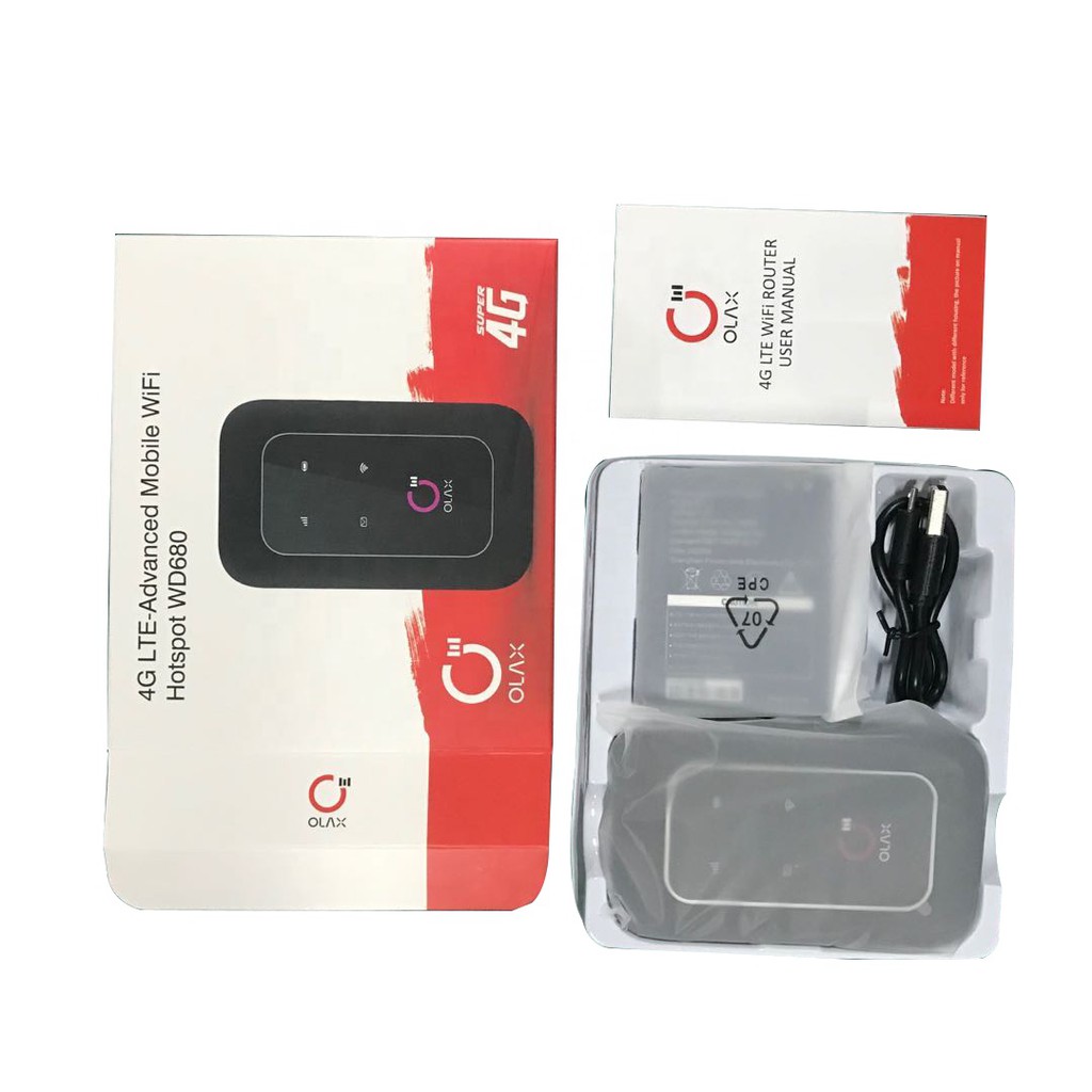 CHÍNH HÃNG [BH 12 THÁNG] Bộ Phát Wifi bằng Sim 4g LTE OLAX WD680 680 d680 E90 5G 3G