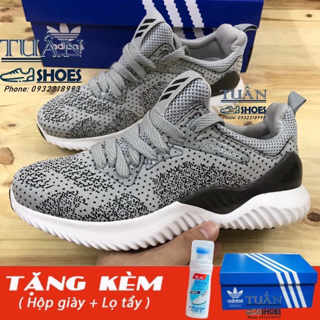 GIÀY THỂ THAO ALPHABOUNCE XÁM GHI NAM NỮ HOT :))