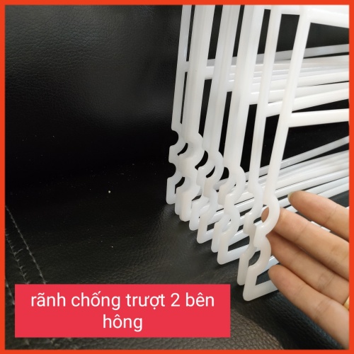 MÓC BỘ TRẺ EM SIZE TRUNG (4-7 tuổi) BẰNG NHỰA CAO CẤP IN HÌNH MẶT GẤU, móc bộ màu trắng có đầu móc xoay 360 độ