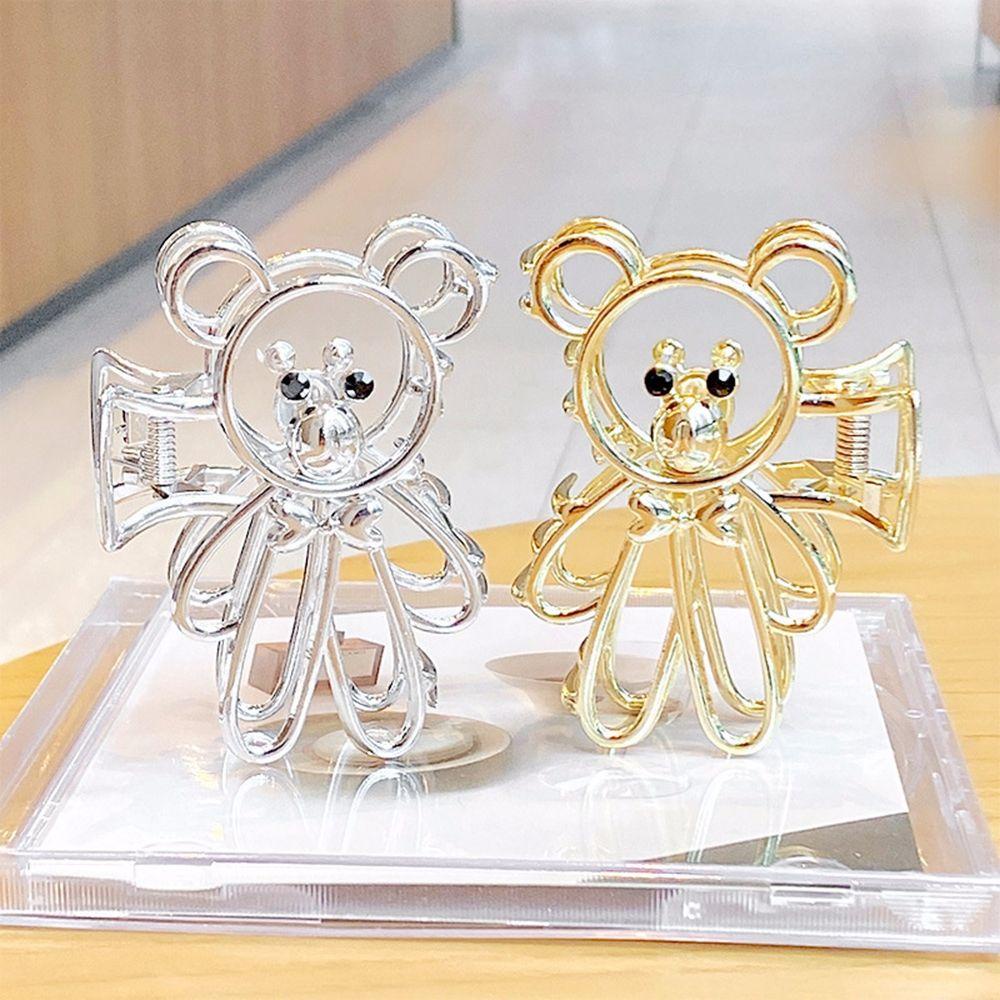VANES1 Kẹp Tóc Hình Móng Vuốt Gấu Rỗng Bằng Hợp Kim Dễ Phối Đồ Thời Trang Cho