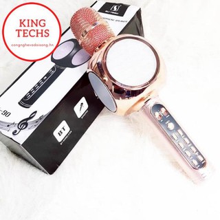 Mic hát bluetooth karaoke ys 90, micro không dây tích hợp loa bass hay - bảo hành 6 tháng