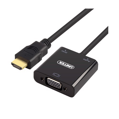 [UNITEK] Cáp HDMI ra VGA có Âm thanh Audio. Hàng Chính Hãng Unitek. Vi Tính Quốc Duy