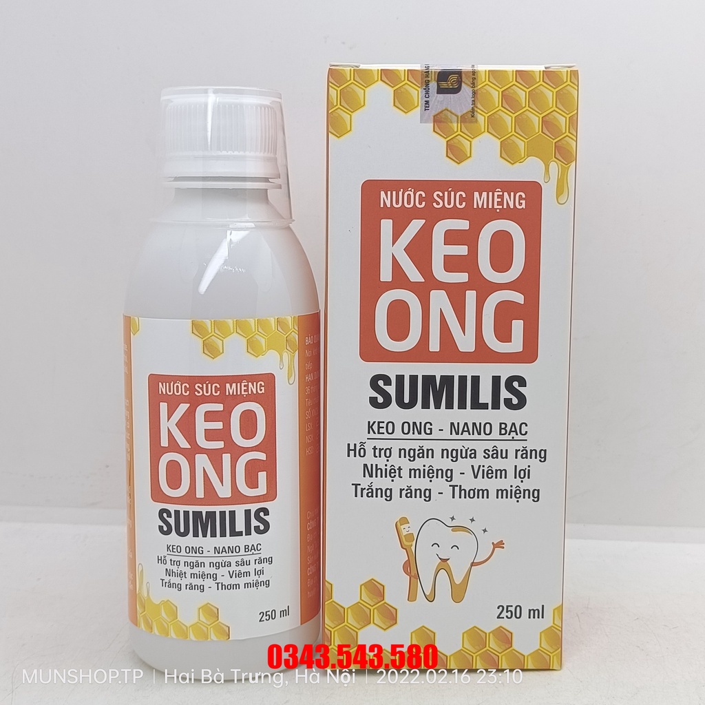 Nước súc miệng KEO ONG SUMILIS chai 250ml