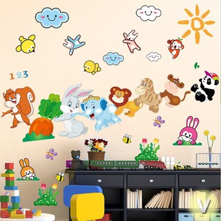 Decal dán tường Thú nhổ cà rốt số 3