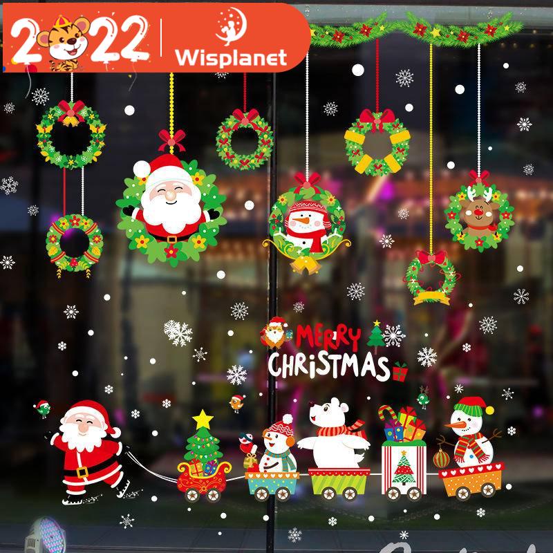 Giấy Dán Tường/Cửa Kính Hình Ông Già Noel 2022