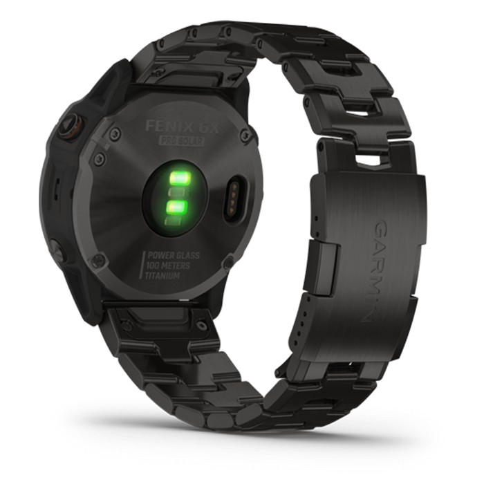 Đồng hồ Garmin Fenix 6X - Titanium Carbon Gray DLC , Pro Solar - Chính Hãng