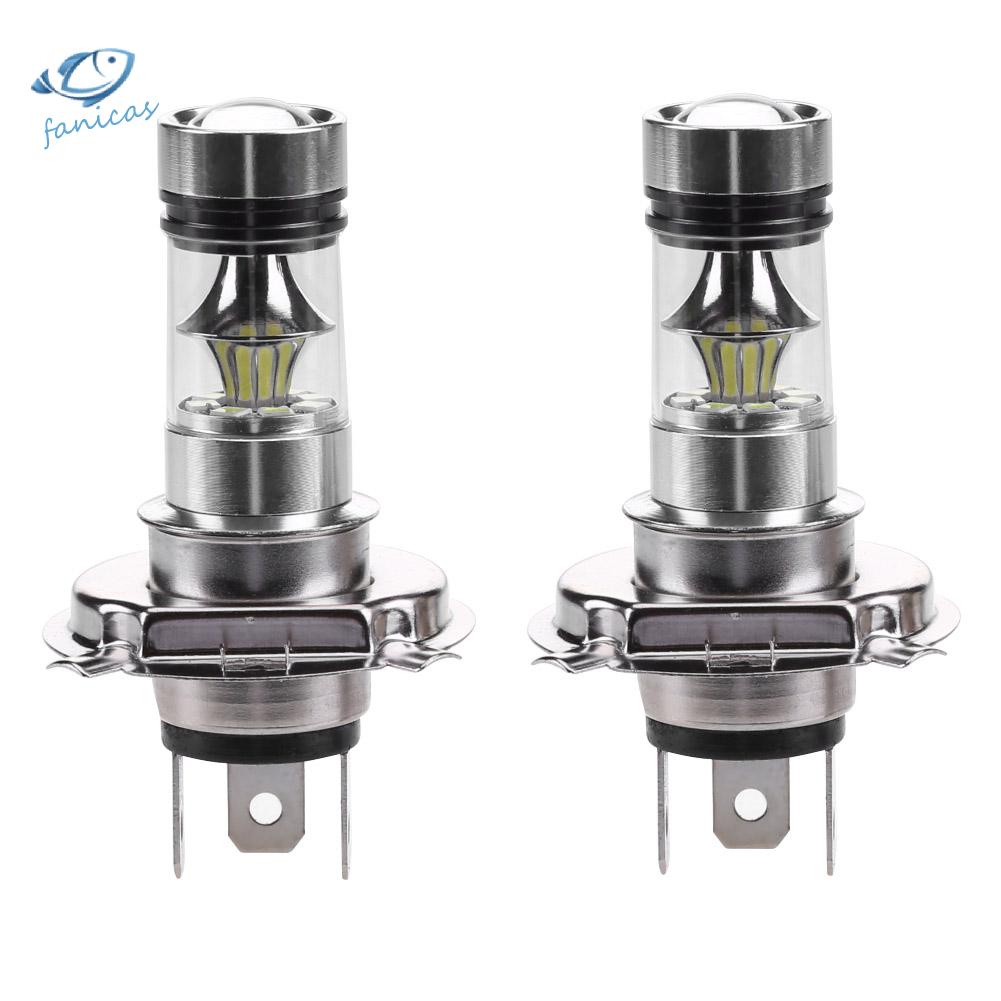Set 2 bóng đèn sương mù H4 100W 2828 20SMD LED dành cho ô tô