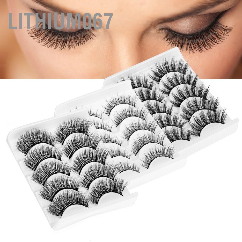 [Hàng mới về] 6 Cặp lông mi giả nối mi 3D trông tự nhiên