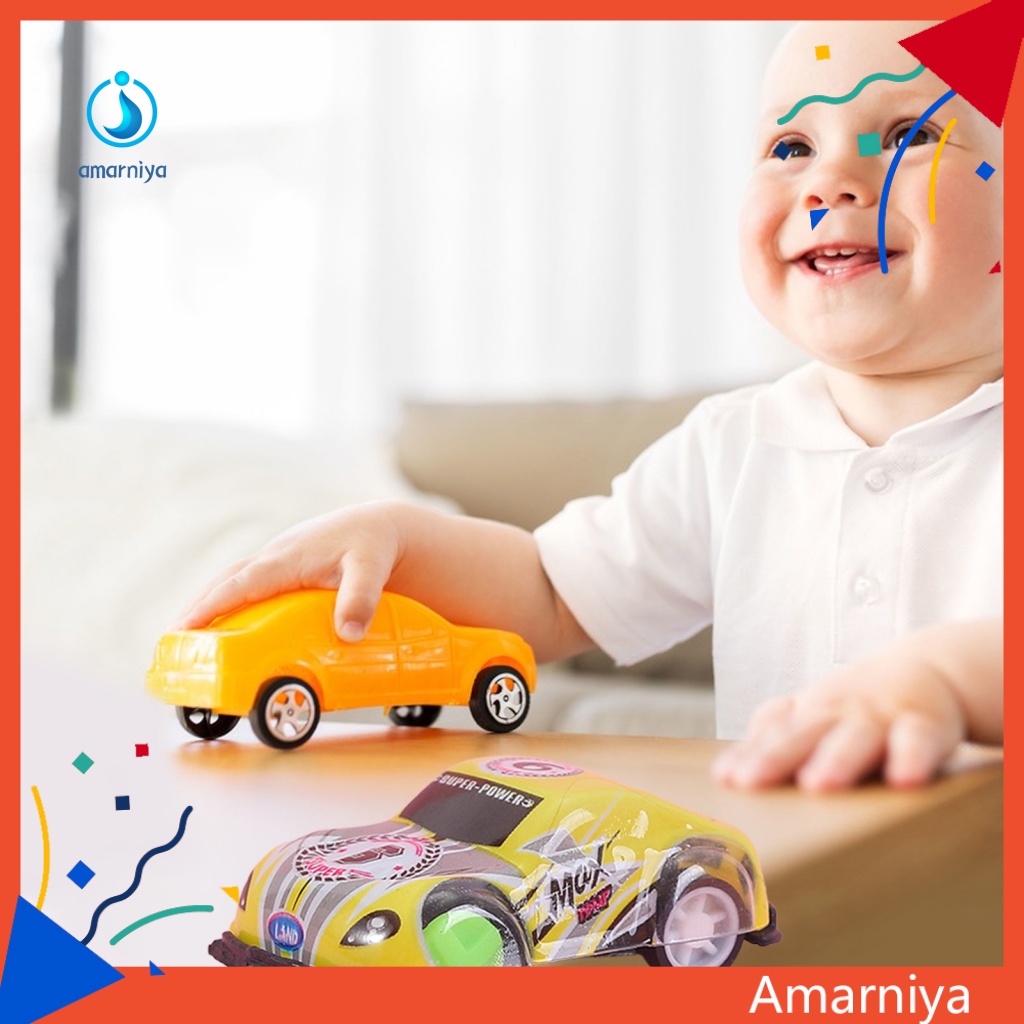 AMAR Pull Back Toy Children Pull Back Cartoon Toy Car Lovely