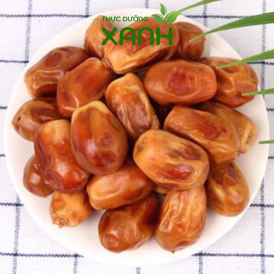 500Gr Chà Là Sấy Không Đường Nhập Khẩu Tunisia và Iran Vị Ngọt Tự Nhiên Ăn Siêu Ngon- Thực Dưỡng Xanh