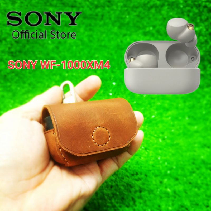 Bao da SONY WF-1000XM4 kèm móc treo - đồ da handmade