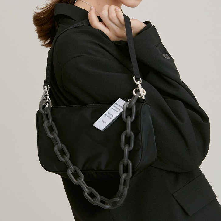 Túi đeo vai phối dây xích thời trang cho nữ | BigBuy360 - bigbuy360.vn