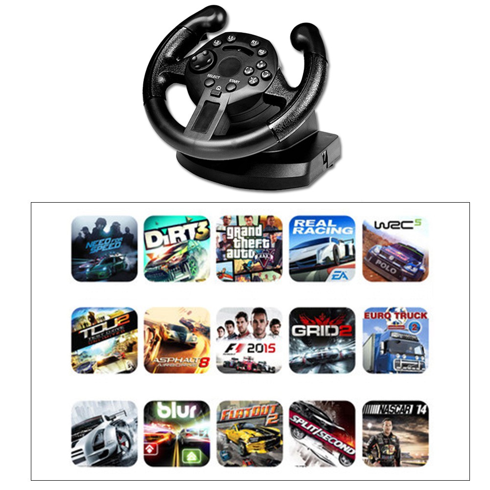 Tay cầm chơi game gắn vô lăng xe hơi
