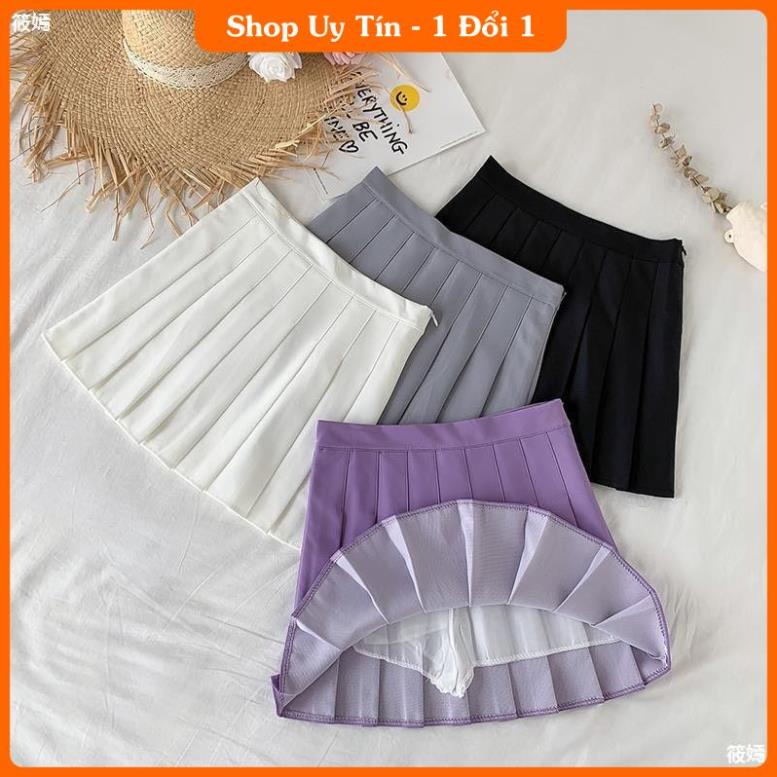 [GIÁ TỐT] CHÂN VÁY TENNIS TRƠN ĐỦ MÀU CÓ QUẦN BẢO HỘ XỊN -IB | BigBuy360 - bigbuy360.vn