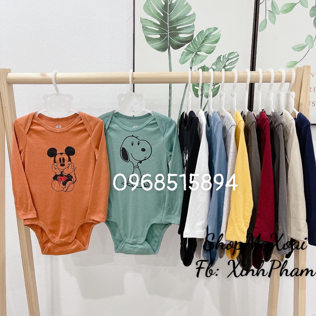 [Size 18-24M 11-13kg] BODYSUIT HM DÀI TAY XUẤT DƯ XIN CHO BÉ TRAI/BÉ GÁI