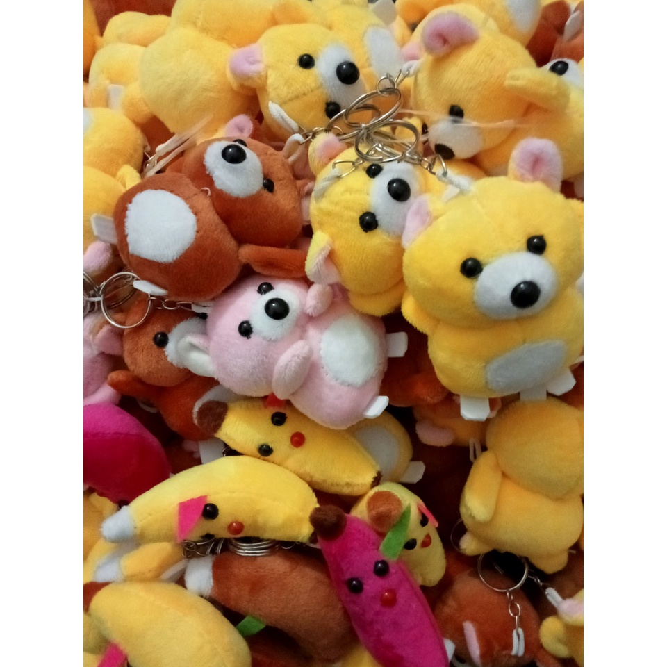 Gấu bông mini trang trí hình Gấu Bồng siêu dễ thương, cute, móc chìa khóa đa năng làm món quà sinh nhật ý nghĩa