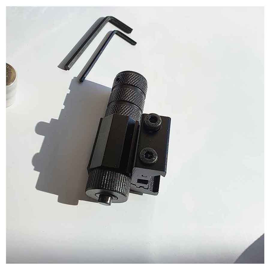 Đèn Laze Laser Tia Đỏ Gắn Ranh Mini Pin Thường