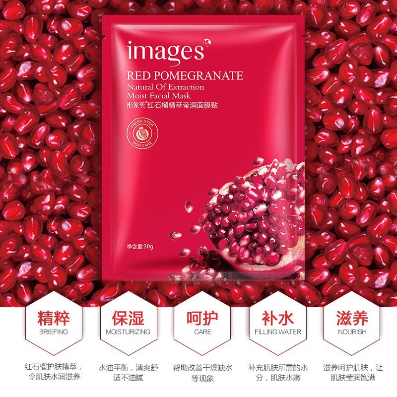 N35 Mặt nạ dưỡng da lựu đỏ Images, Mặt nạ giấy làm sáng da chống lão hóa | Thế Giới Skin Care