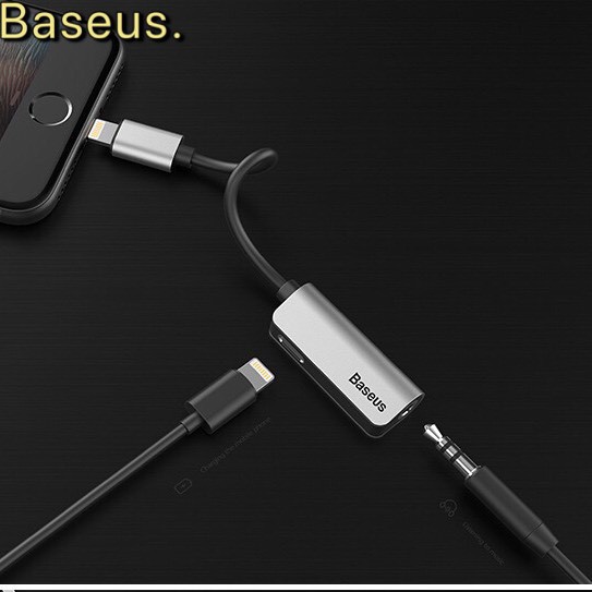 Jack chuyển đổi lightning sang 3.5 Baseus L32 chính hãng baseus