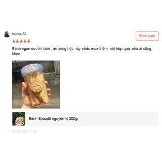 Bánh Biscotti nguyên vị
