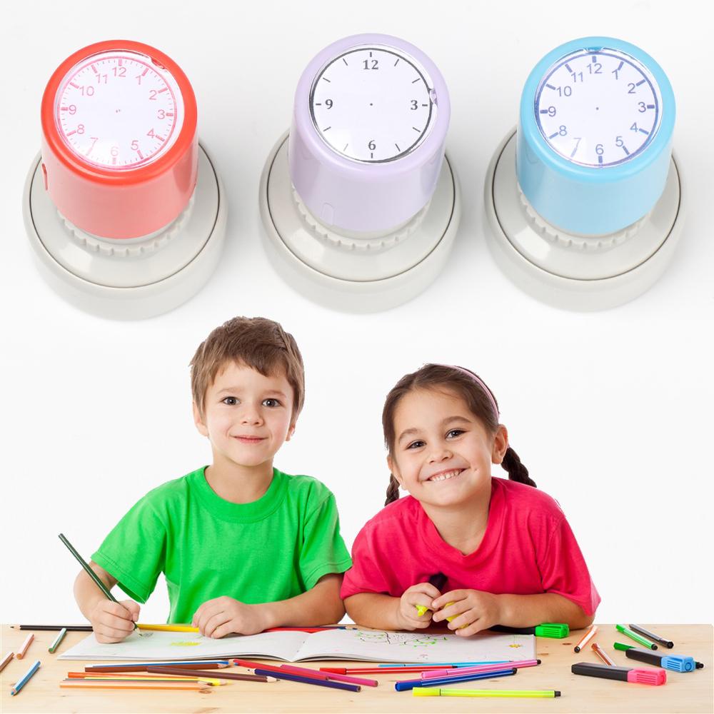 HS Con Dấu Hình Đồng Hồ Hỗ Trợ Dạy Học Cho Bé