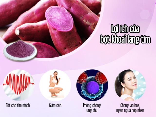 Bột khoai lang tím Chợ Quê 50g