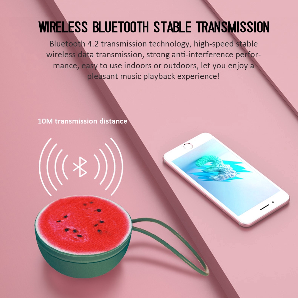 Loa Bluetooth không dây di động hình trái cây dễ thương