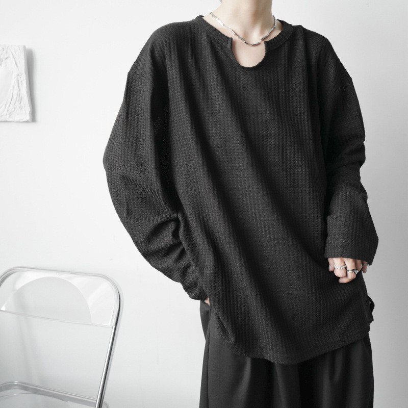 Áo Thun Cổ Chữ U Dài Tay - Ulzzang - Titto Closet