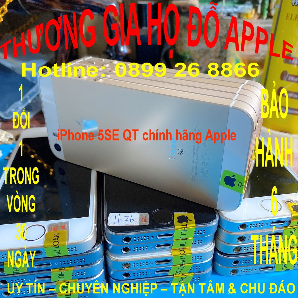 Điện thoại iPhone 5SE bản quốc tế chính hãng ép bồ hàng đẹp như mới đầy đủ màu sắc và bộ nhớ giao hàng toàn quốc free