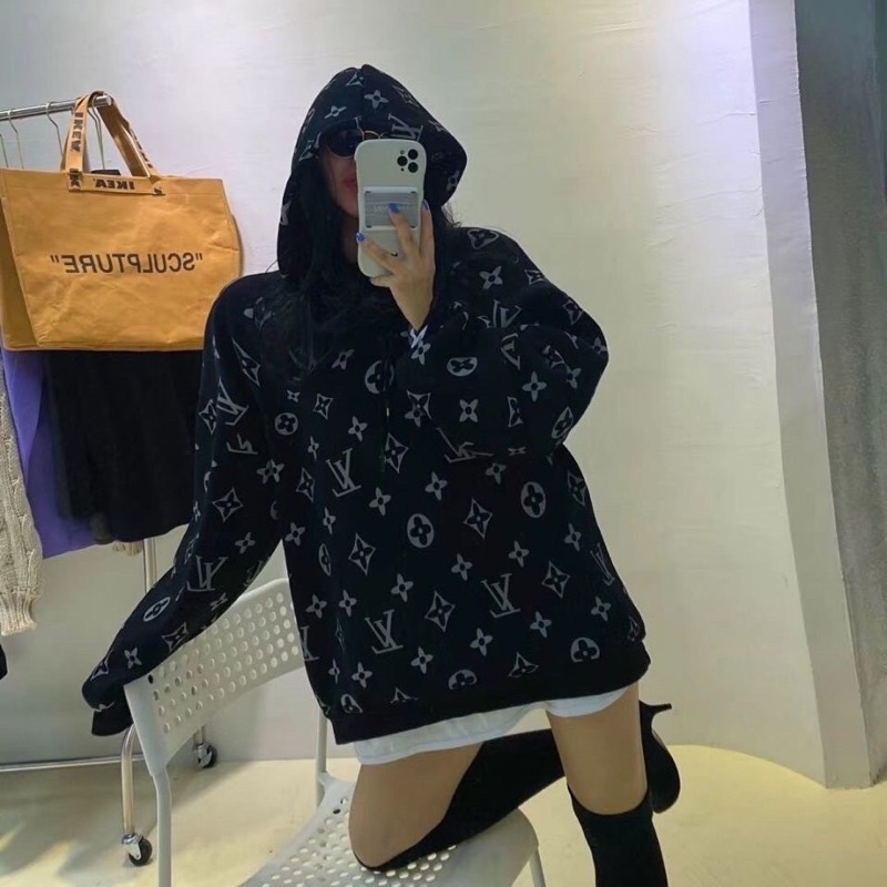 [VIDEO ẢNH THẬT] Áo Nỉ Hoodies LV Cao Cấp Chất Nỉ Ngoại Form Unisex Nam Nữ- Áo Nỉ Ulzzang