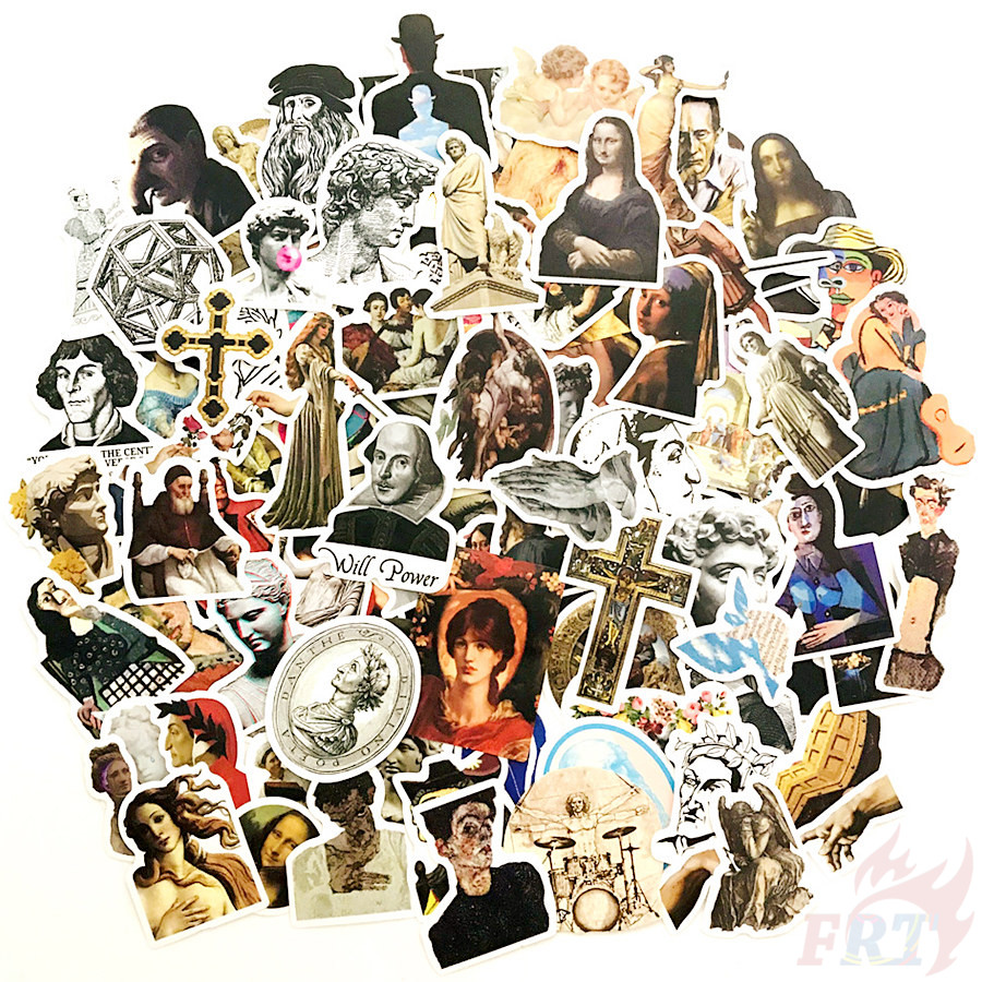 100Pcs/Set ❉ Famous Paintings &amp; Celebrity Series C Art Gallery Exhibition Ticket Stub Stickers ❉ DIY Fashion Stickers
