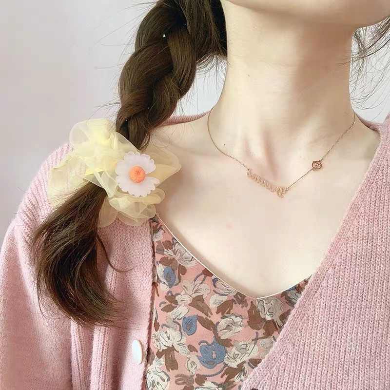 1 Dây Buộc Tóc Hình Hoa Xinh Xắn Dành Cho Nữ