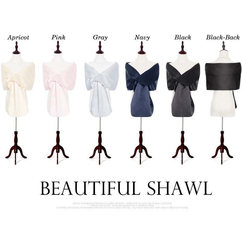 Khăn Choàng Chéo Màu Sắc Thanh Lịch Cho Cô Dâu 88013 | BigBuy360 - bigbuy360.vn