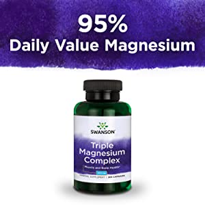 Magnesium | Swanson Triple Magnesium Complex 400 mg  - Magie Hàm Lượng Cao - Chính hãng - The Shape