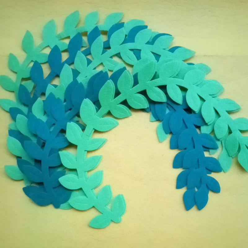 Dây lá vải nỉ 50cm