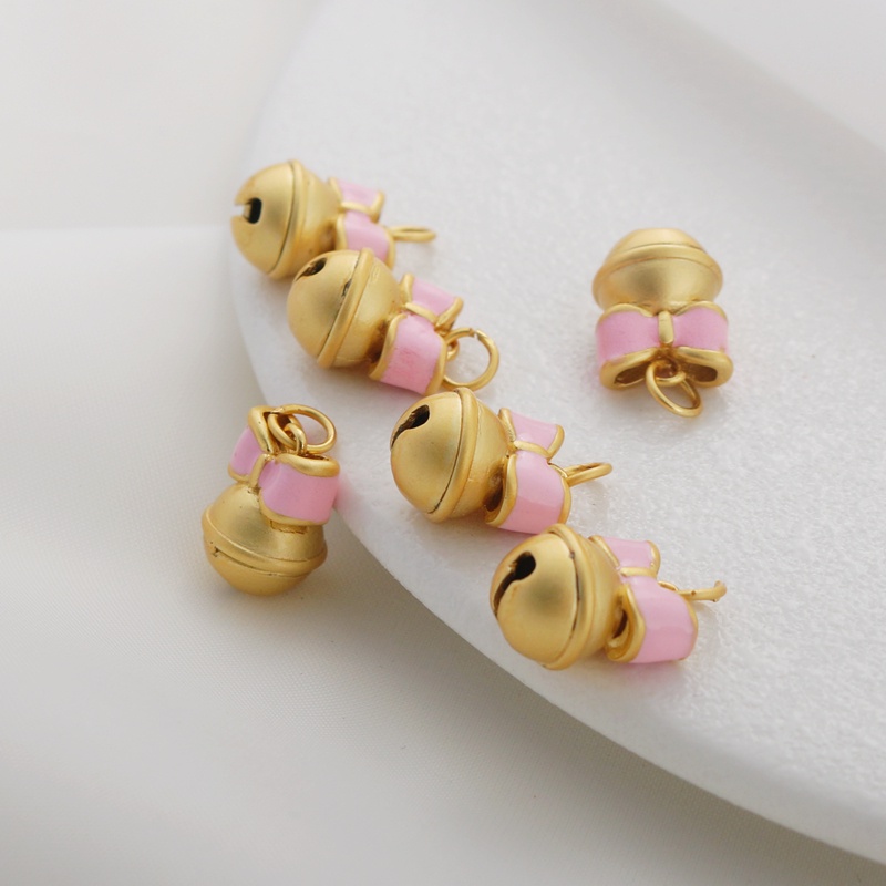 Nơ Màu Vàng Đồng 10mm Dùng Làm Trang Sức/Vòng Tay/Vòng Cổ diy