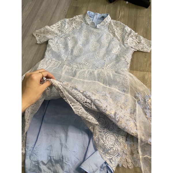 2hand đầm xanh kiểu