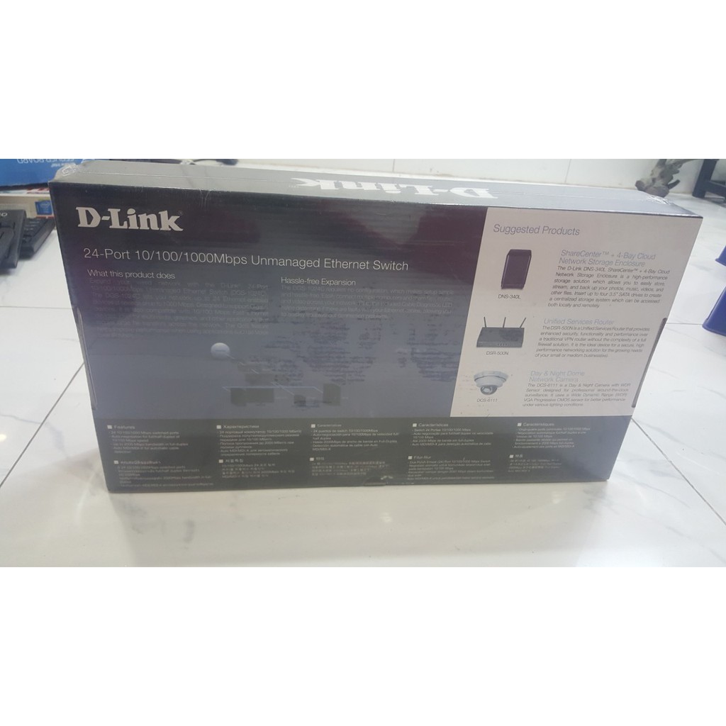 Bộ chia mạng D-link DGS-1024D 24 Port 10/100/1000Mbps Gigabit Rackmount - Hàng Chính Hãng.