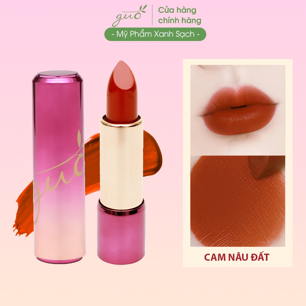 Son Lì Anh Thảo Màu Cam Đất Valencio GUO 5gr