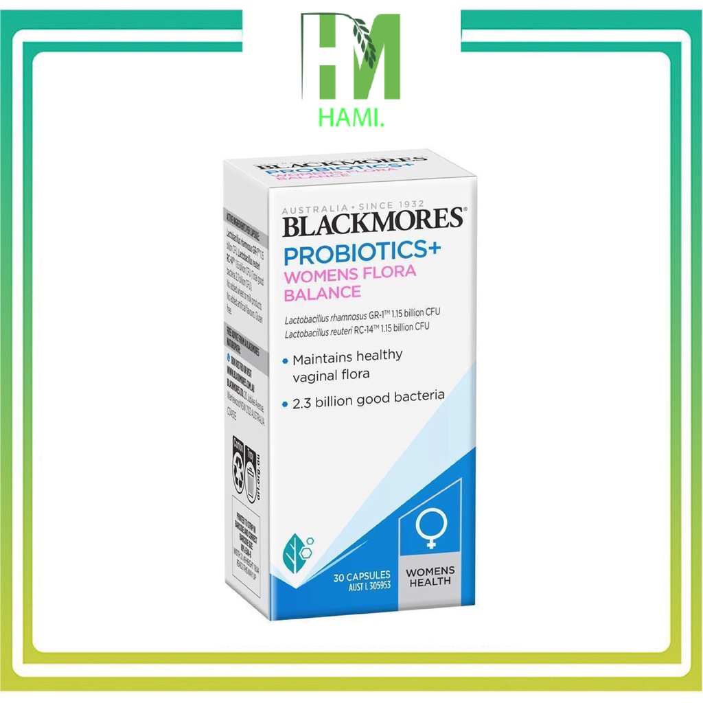 Viên uống bổ sung men vi sinh âm đạo Blackmores Probiotics Womens Flora Balance 30 viên của Úc